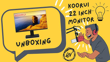 Koorui 22N1 1080p FHD 75Hz monitor unboxing and setup