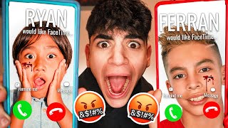 DO NOT FACETIME RYAN'S WORLD AND FERRAN FROM THE ROYALTY AT THE SAME TIME! *THEY GOT SO MAD*