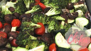 Roasted Zucchini and Tomatoes & Roasted Mushrooms and Broccoli Recipe | How to Roast Veggies || E125