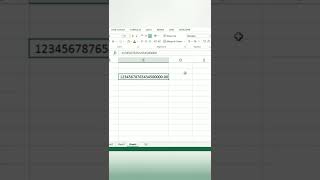 How to enter big numbers in Excel ?