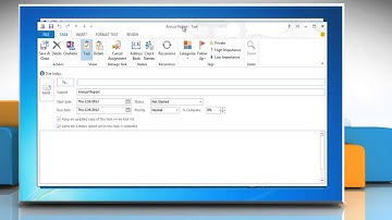 How to assign tasks in Outlook 2013
