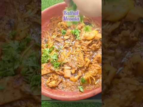 Golden kathal rich gravy simple happiness 🧡#kathalmasala #foodiesfavoritechannel #foodforfoodies