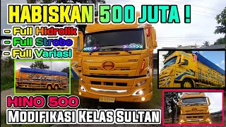 TERBARU ! MODIFIKASI TRUCK HINO 500 GLEN FAMILY FULL HIDROLIK DAN LAMPU JETBUS 3 !