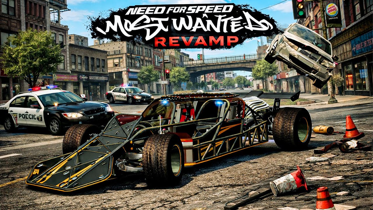 NFS MOST WANTED 2005 REVAMP – FAST & FURIOUS FLIP CAR CHAOS