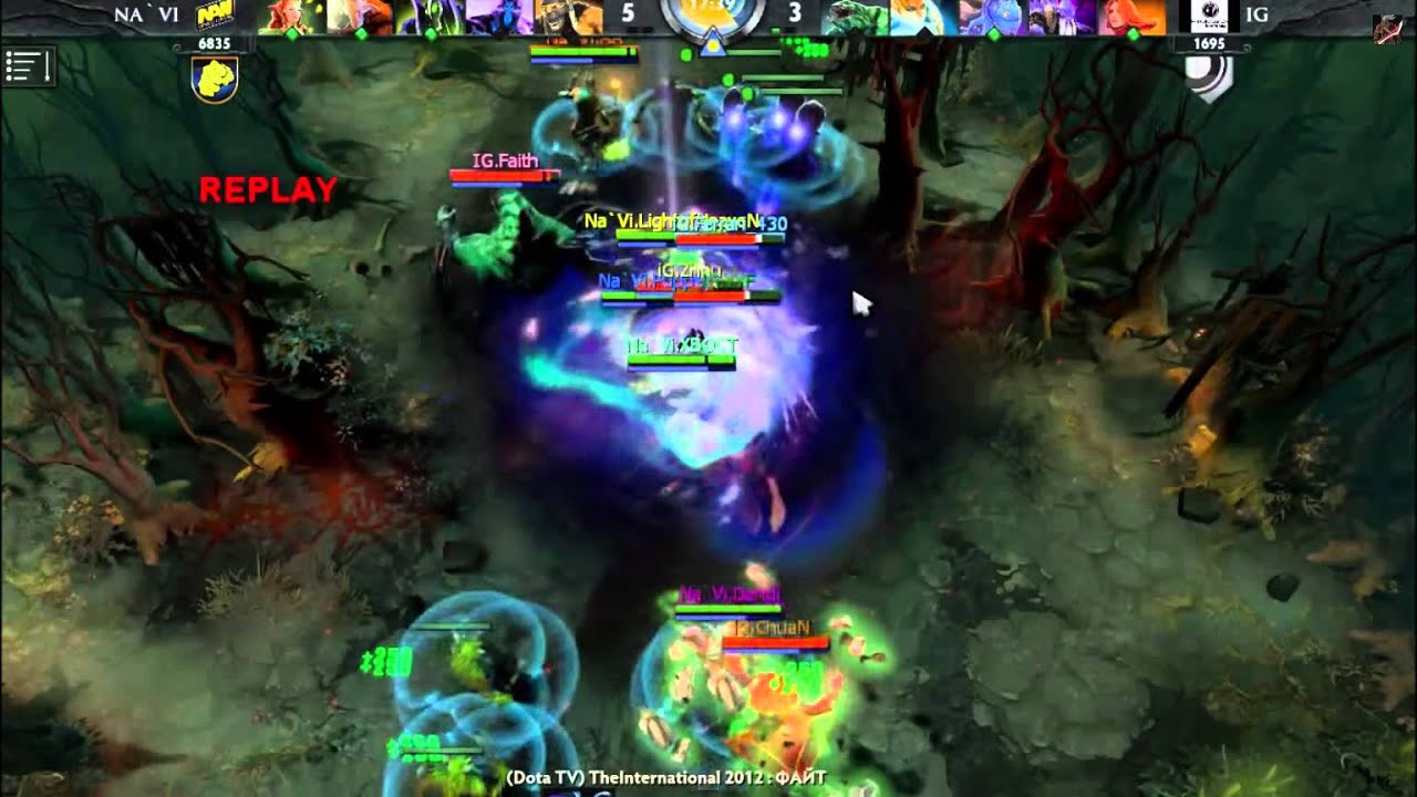 DotA 2 - The International 2 - Na`Vi vs IG (EPIC MOMENT DENDI)