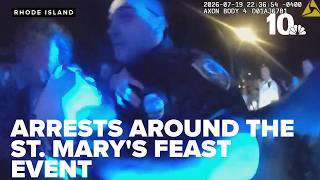 Cranston police bodycam footage shows some disturbances during St. Marys Feast