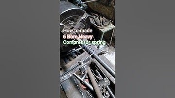 6 Bore Compression Spring Making on Machine  3.3mm Wire | Heavy Pressure Spring #springmanufacturing