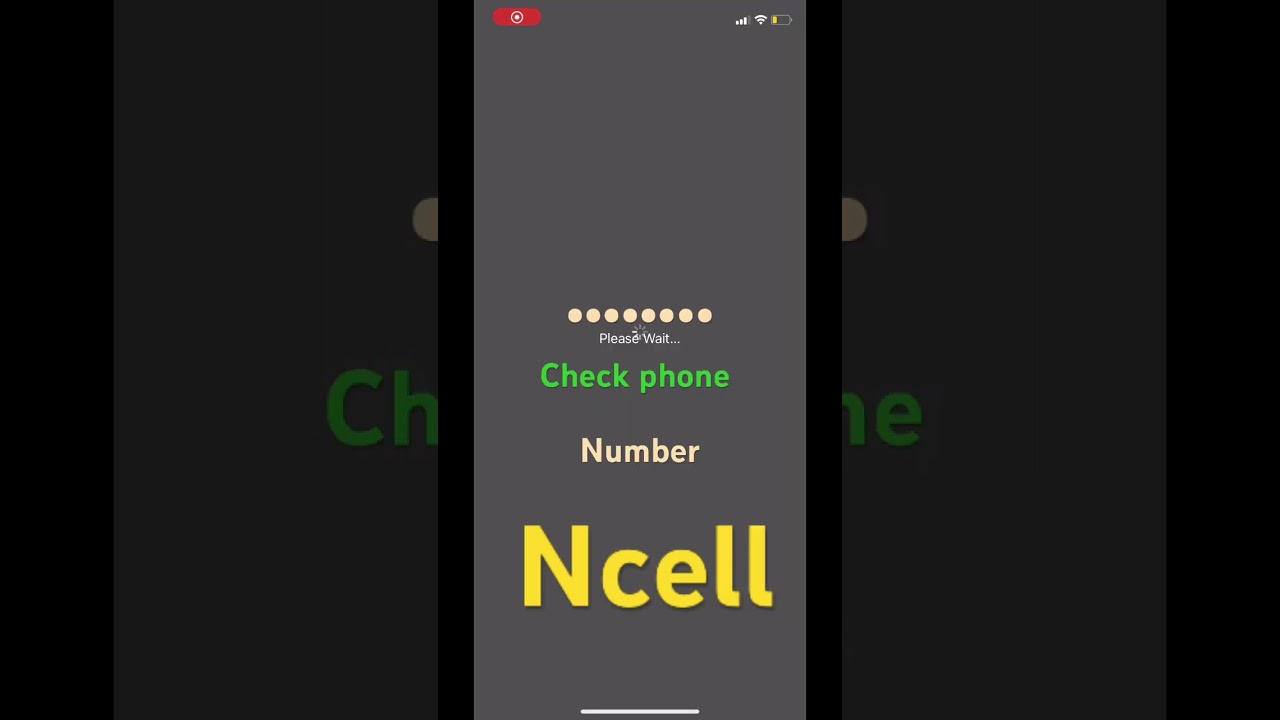 Check phone number/ ncell / ncell