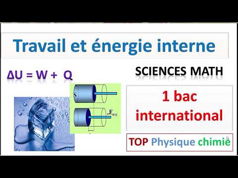 énergie interne 1bac international
