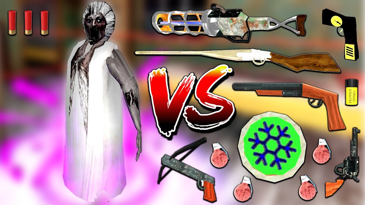 Using All New Weapons To Kill Slendrina Mom In Granny 1.9 Update