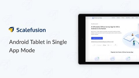 Setup Android Kiosk Mode Using Scalefusion Kiosk Software (Feat. Bosstab)