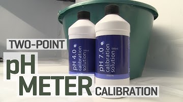 Two point pH meter calibration for hydroponics