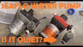 Replacing our loud water pump with a SEAFLO quiet pump in our caravan RV