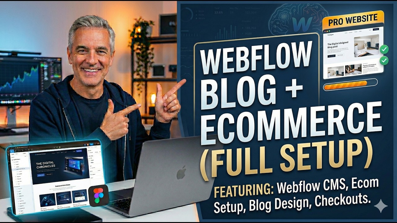 Webflow Complete Blog Website + Basic Ecommerce Setup (Step-by-Step ...