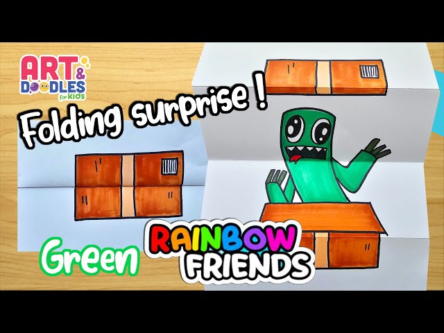 Rainbow Friends Green Doodle