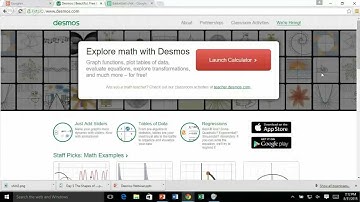 Algebra1Teachers Present: How to use DESMOS.Com to engage students in Algebra 1