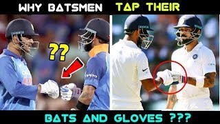 In cricket, why do batsmen touch each other's gloves l Why Batsmen Tab Their gloves in the match