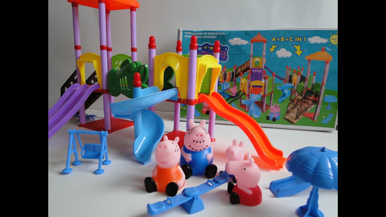 Детская игровая площадка Свинки Пеппы. Обзор - YouTube