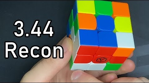 3.44 Official 3x3 Solve Reconstruction