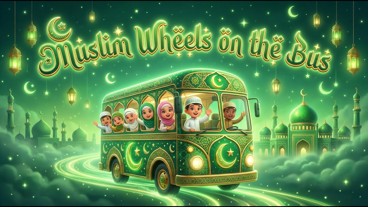 Islamic Wheels on the Bus | Allahu Akbar, Bismillah & Alhamdulillah | Muslim kids
