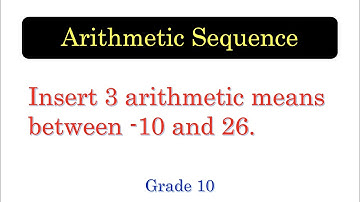 ASEQ09 Inserting Arithmetic Means in Arithmetic Sequence [with English subtitles]