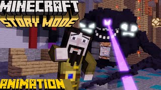 The Wither Storm Eats Ivor!!! (Minecraft Story Mode | Wither Storm Animation)