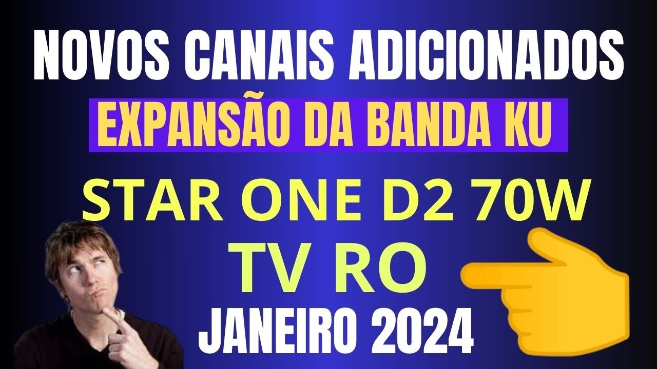 NOVOS CANAIS ADICIONADOS NA BANDA KU STAR ONE D2 DA TV RO EM JANEIRO 2024