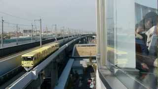鉄道博物館の横を通過するE2(N),E5+E3,ニューシャトル(2013/02/05)