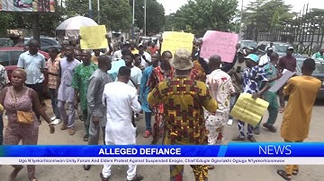 Ugo N’lyekorhionmwon Forum, Elders Protest Suspension of Chief Edugie Ogieriakhi
