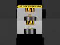 Natural Teeth vs. Fake Teeth Which is Actuall Stronger #hydraulicpress