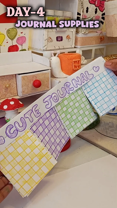 HOMEMADE JOURNAL SUPPLIES Day -4#diy#easy#journaling#kawaii#journalsupplies