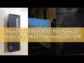 Review DIERYA 60% Mechanical Keyboard, DK61se Wired Gaming Keyboard with Blue Switches, LED Backlit