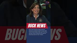 KATHY HOCHUL TRIES TO SHADE TRUMP BUT BOTCHES KNICKS HISTORY! #usnews #shorts
