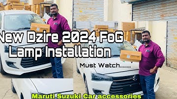 New Dzire 2024 Fog lamp Installation #youtubevideo #automobile #youtube