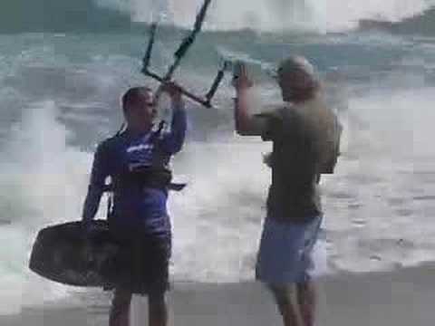 Kiteboarding "Chris's first backroll!"