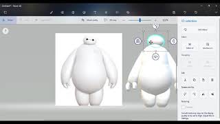~EASY !!!! HOW TO MAKE 3D MODELLING BAYMAX USE PAINT 3D !!