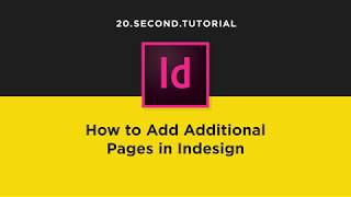 Add Page in Indesign | Adobe InDesign Tutorial #9