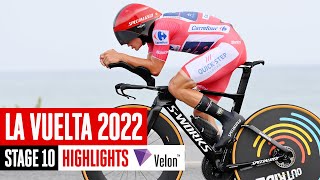 Remco Evenepoel V Primož Roglič | La Vuelta a España 2022 Stage 10 highlights