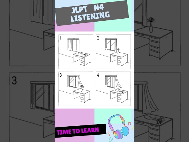 JLPT N4 Listening  #jlpt #n4 #japaneselanguageproficiencytest #jlptn4