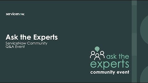 5/1 Ask the Expert:  Understanding Angular Providers in Service Portal