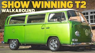 Show Winning, Front Magazine Cover Car | Volkswagen T2 Early Bay Window Camper For Sale Walkaround