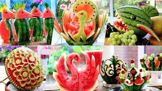 6 Amazing Watermelon Carving Ideas | Creative Food Art