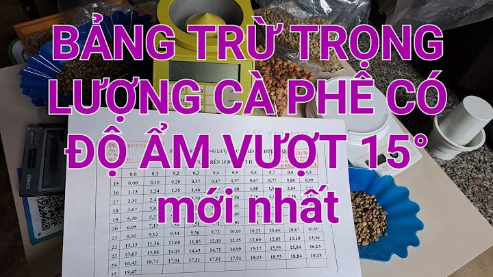 Cách tính toán để xếp hạng cà phê nhân năm 2024