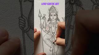🩷 easy kartikey art' 🙏🎨 #art #kartik #festival #drawing #viral
