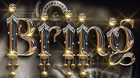 Realistic Gold | new glass font editing 2022 | k creation