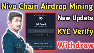 Nivo Chain Airdrop Mining App | Nivo Chain KYC Verify Withdraw | Nivo Claim Airdrop Crypto 2025