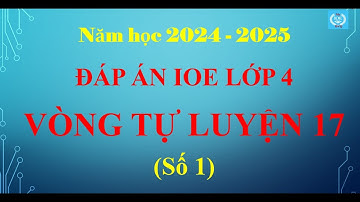 Đáp án IOE lớp 4 - Vòng 17 (năm học 2024 - 2025)