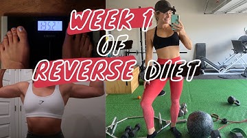 Week 1 of REVERSE DIET & leg day workout