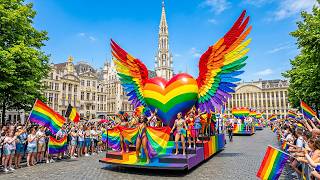 Brussels Pride Parade 2026 🇧🇪 | Europe’s Biggest Rainbow Street Festival & Massive LGBTQ Full 4k