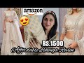 *UNBOXING* White Lehenga Online rs.1500 | Online  Lehenga Haul | Amazon Lehenga Review #amazon #haul